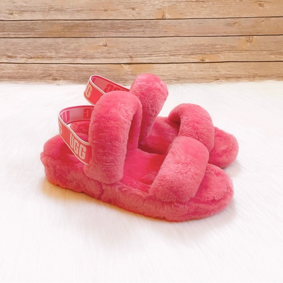 UGG Shoes - UGG Oh Yeah Slide Slipper Sandals In Strawberry Sorbet